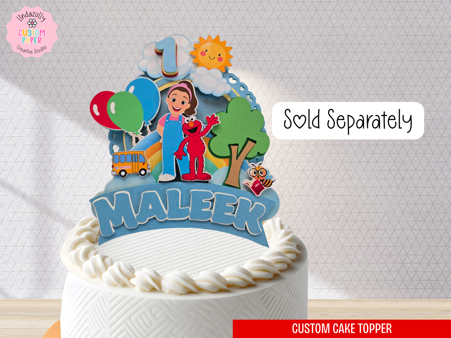 MS Rachel And Elmo Printables| Educational Show Birthday Party Bundle | Canva Templates (Digital Download)