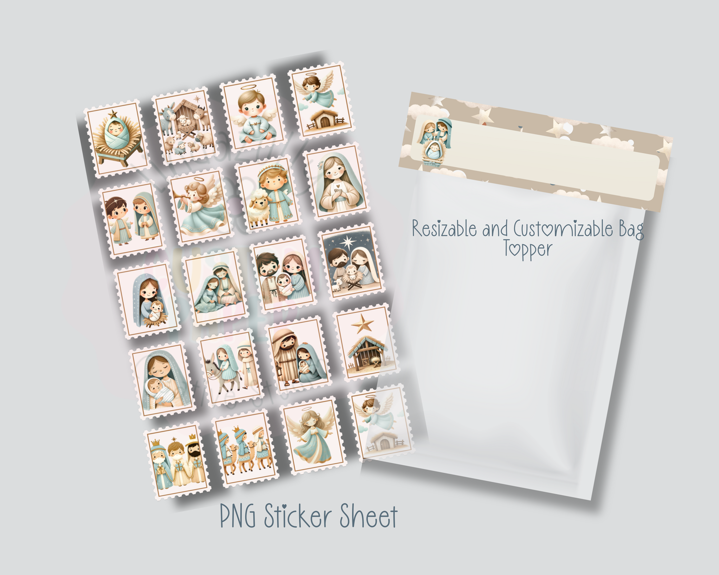 Imprimible Carta al Niño Jesus- Dear Baby Jesus Digital Kit Personal and Commercial