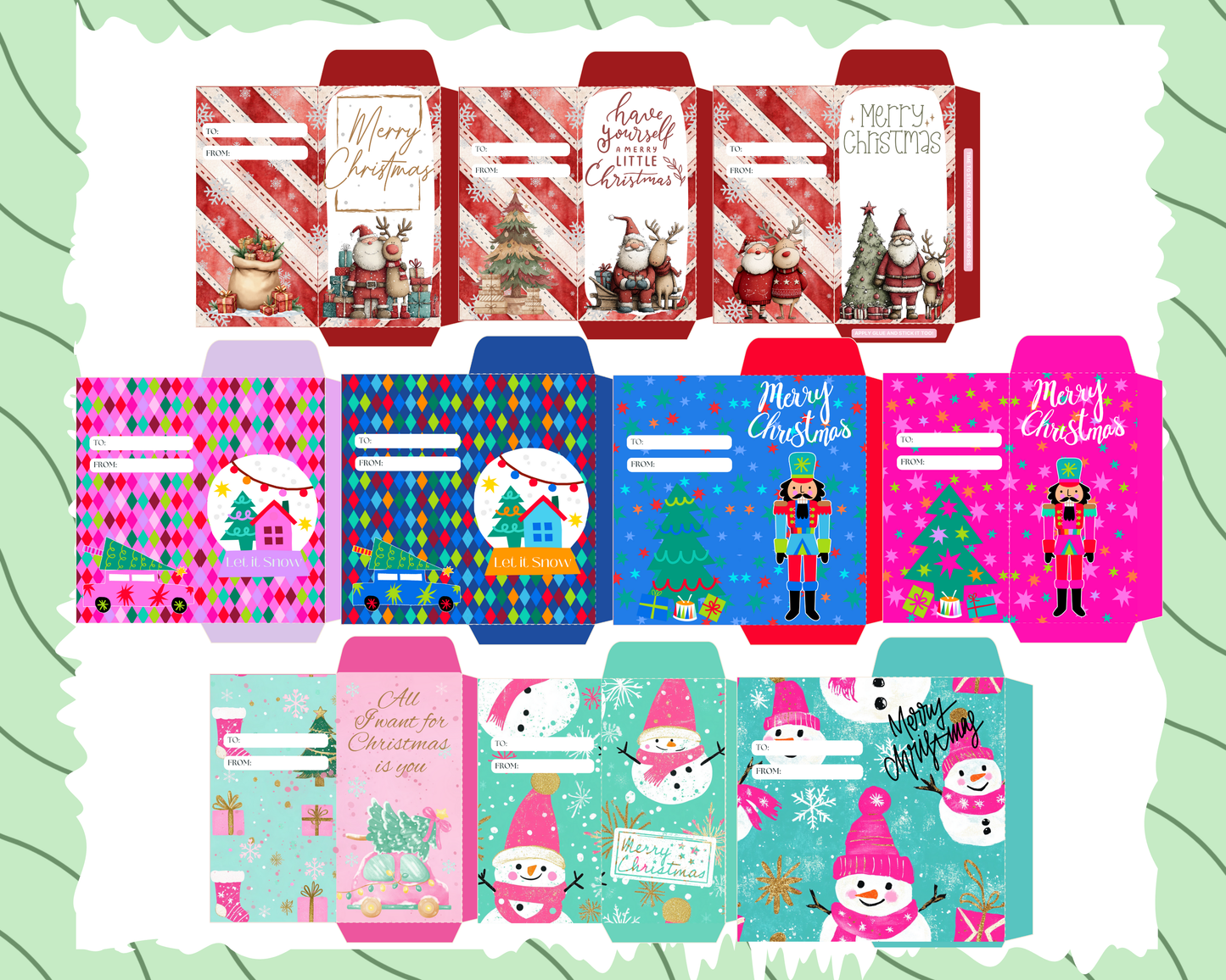 Christmas Money Envelope Templates