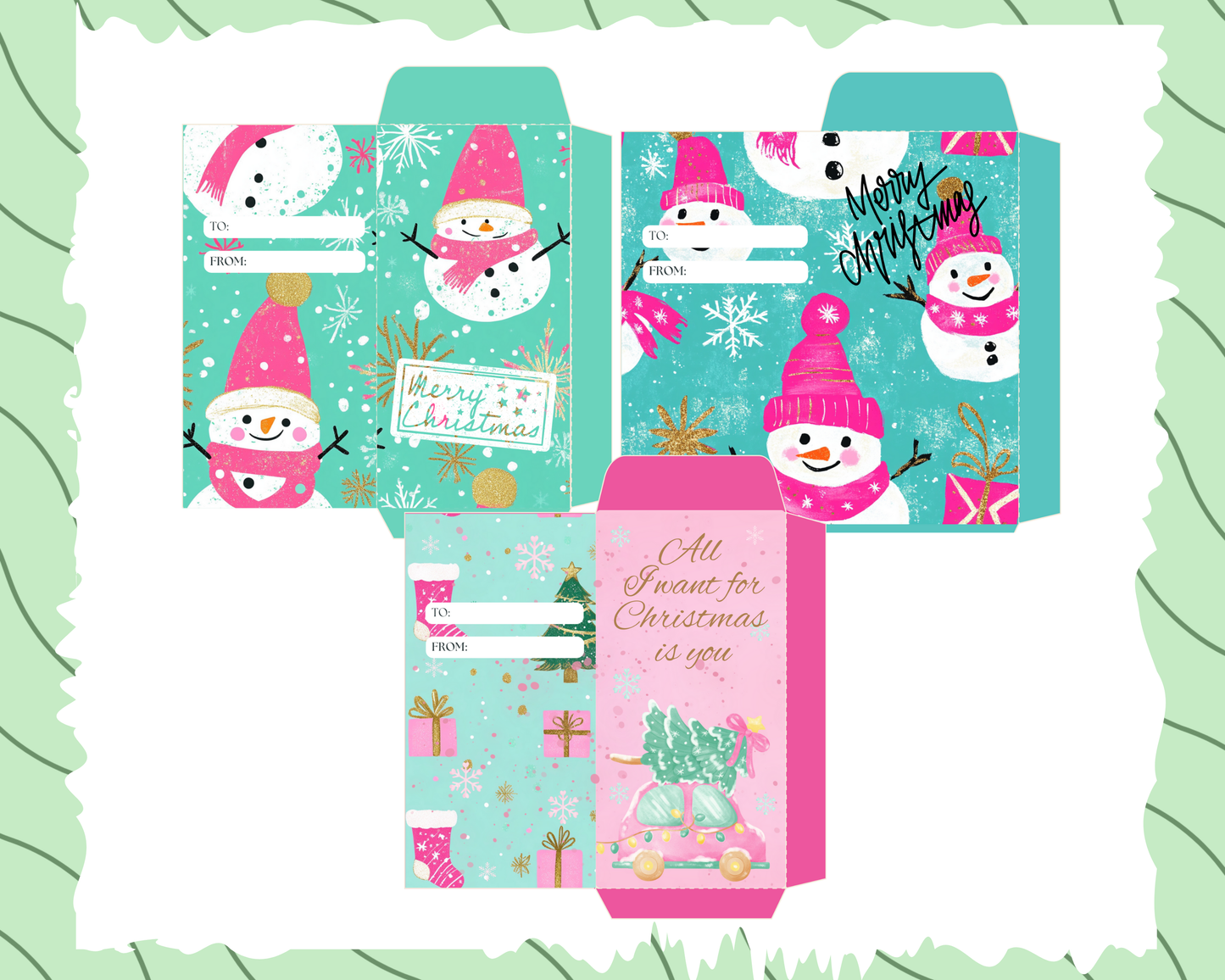 Christmas Money Envelope Templates
