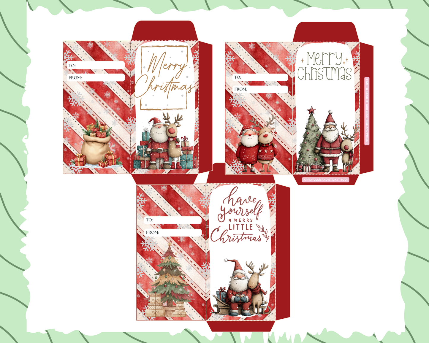 Christmas Money Envelope Templates