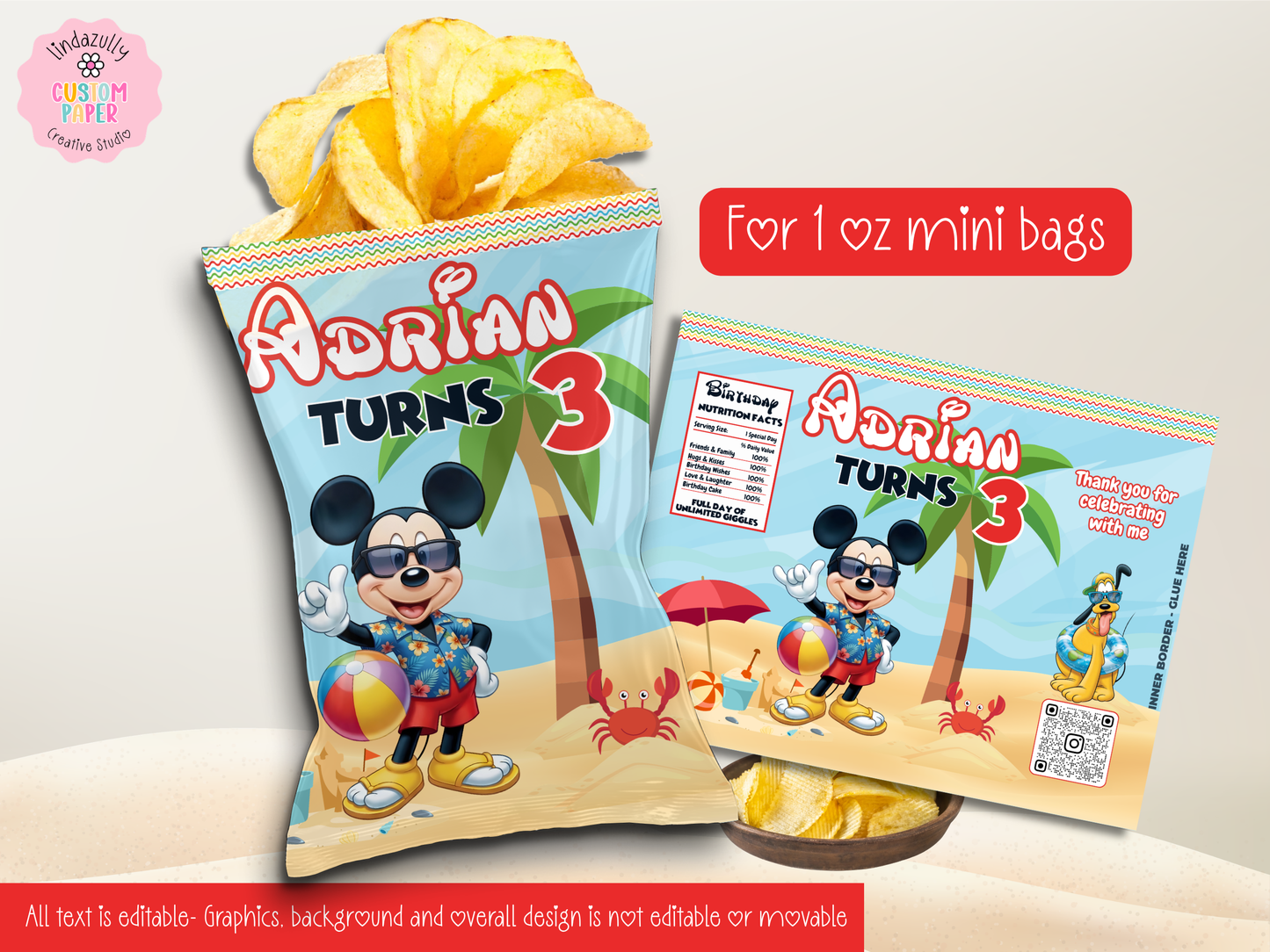 Mickey Summer Birthday Party Printables