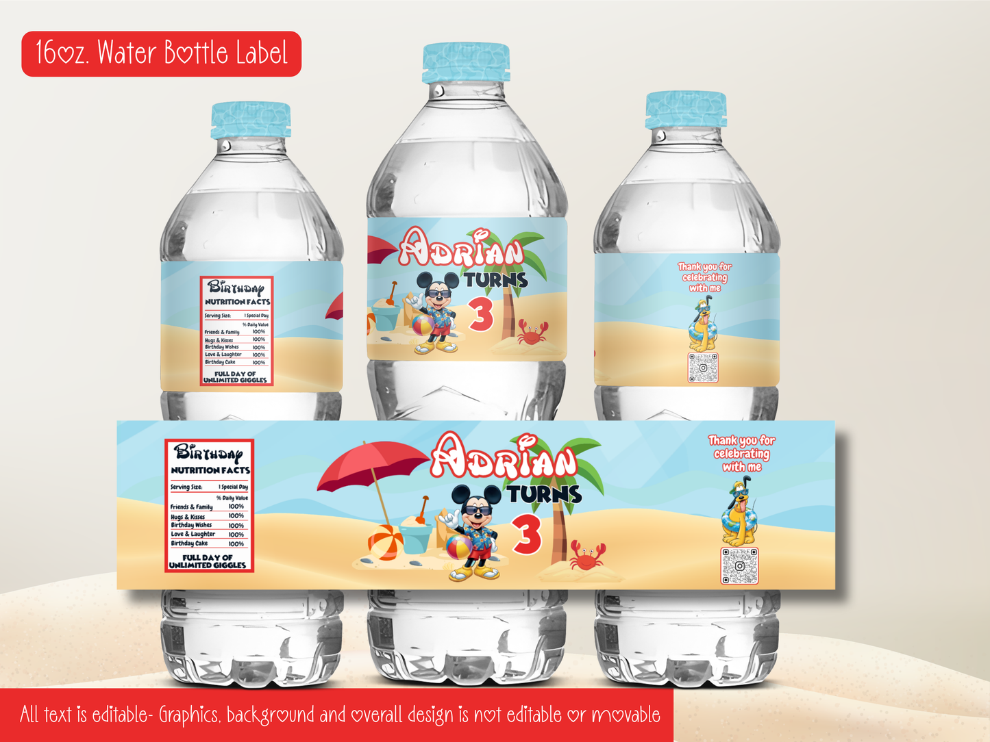 Mickey Summer Birthday Party Printables