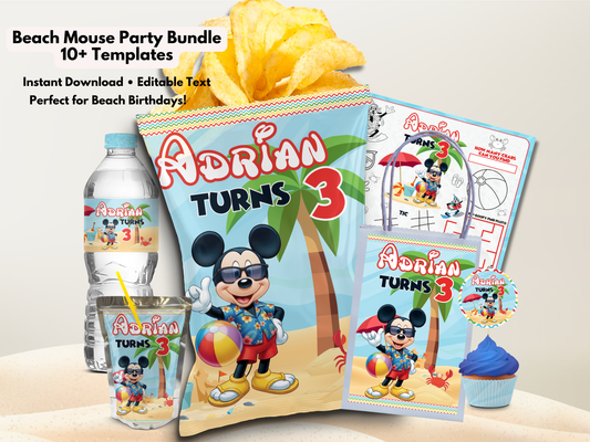 Mickey Summer Birthday Party Printables