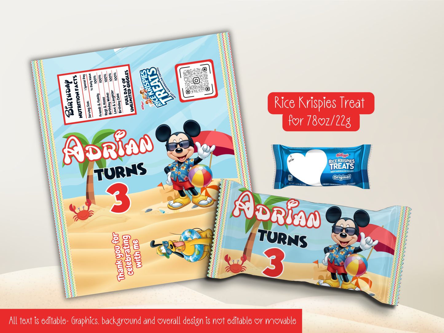 Mickey Summer Birthday Party Printables
