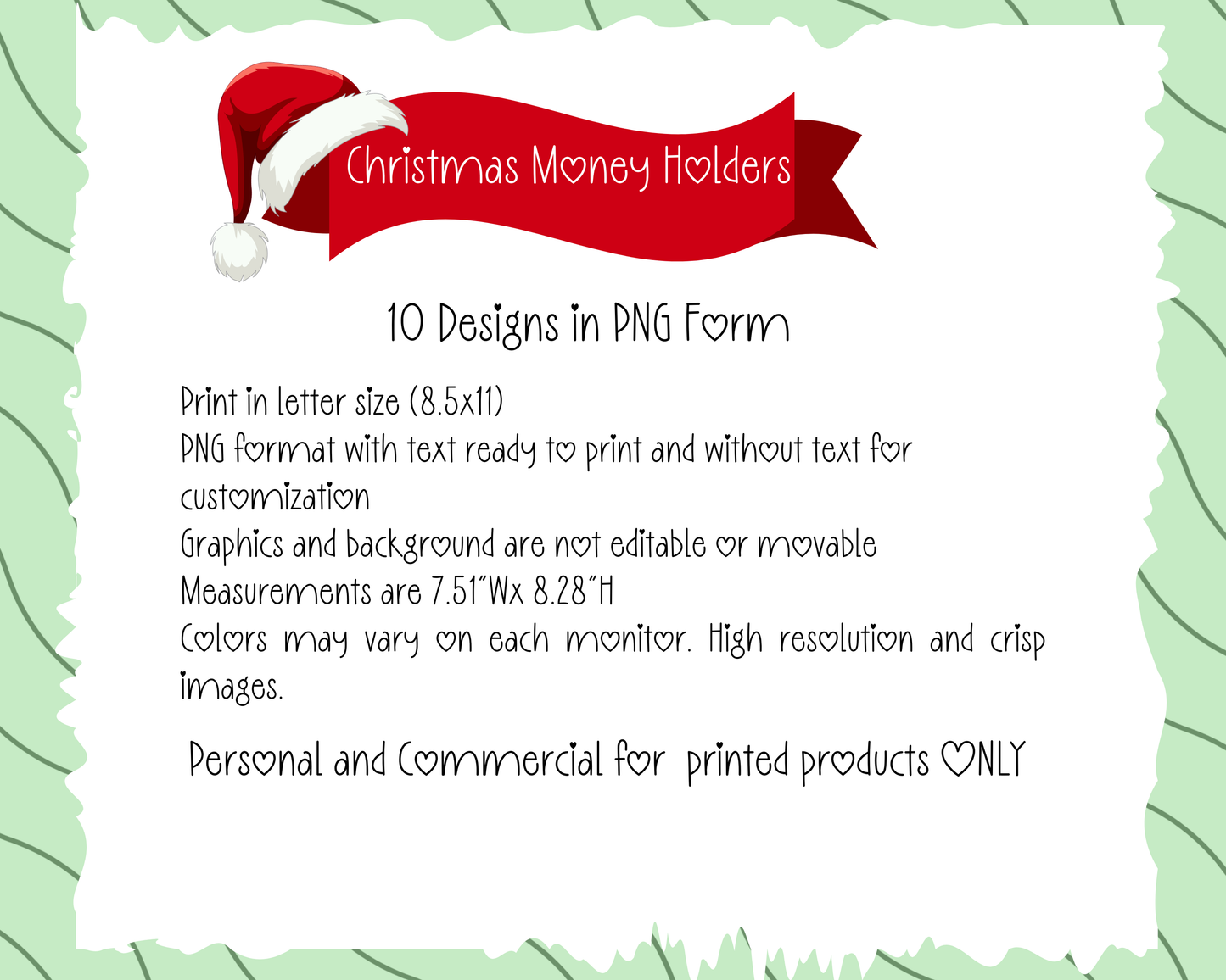 Christmas Money Envelope Templates