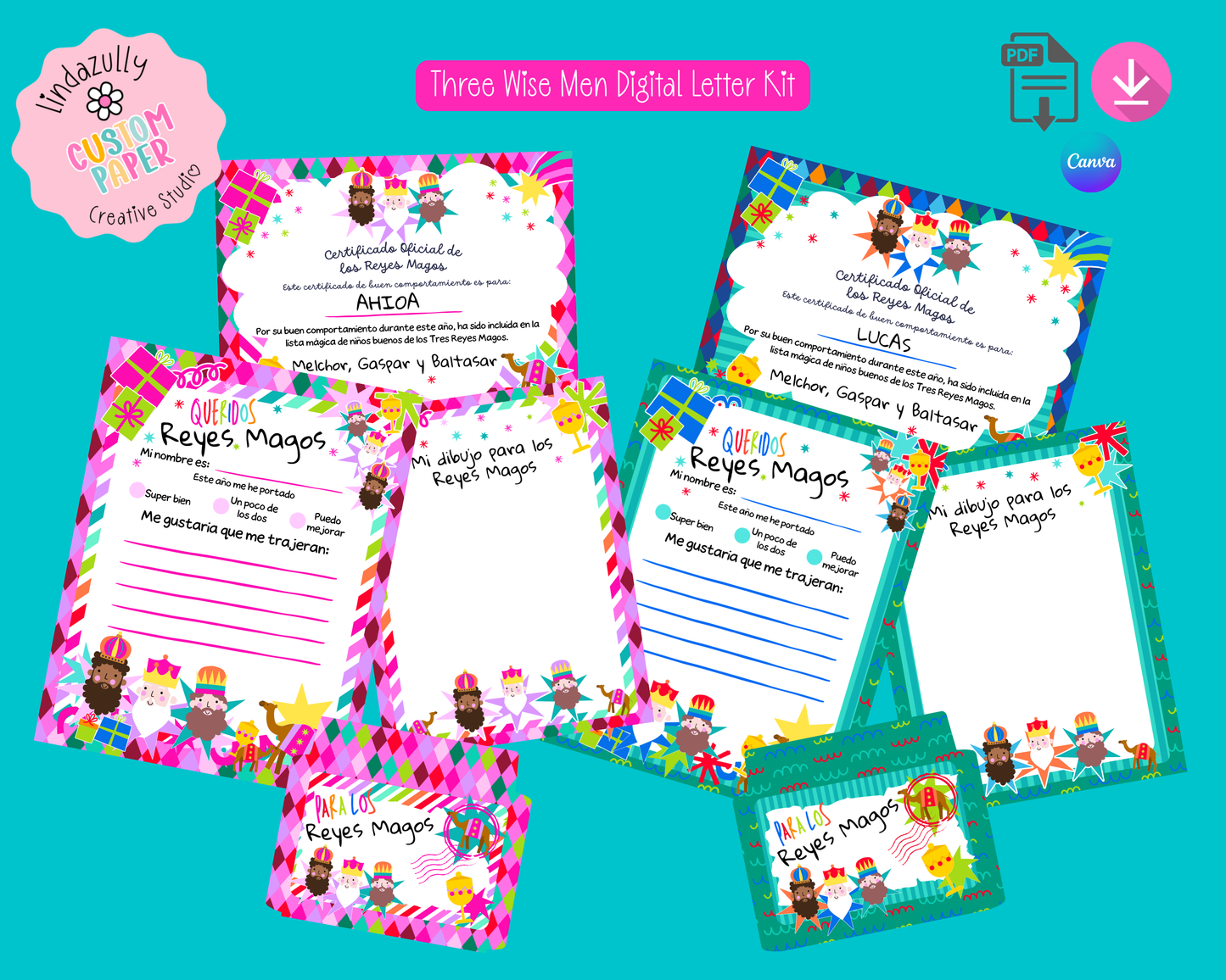 Wise Men Letter Kit - Digital Download (Personal and Commercial use)