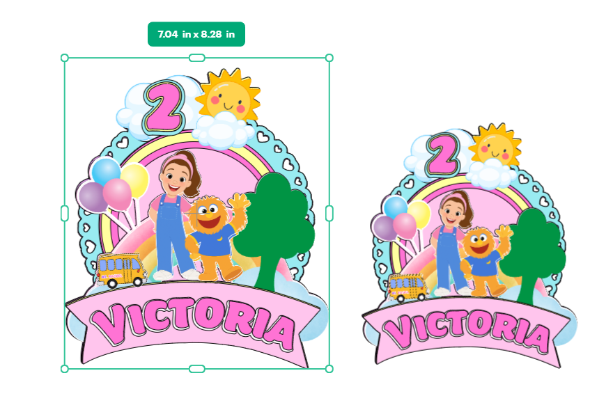 MS Rachel Cake Topper-Educational Show Inspired Birthday Cake Topper: Handmade Learning Party Decoration