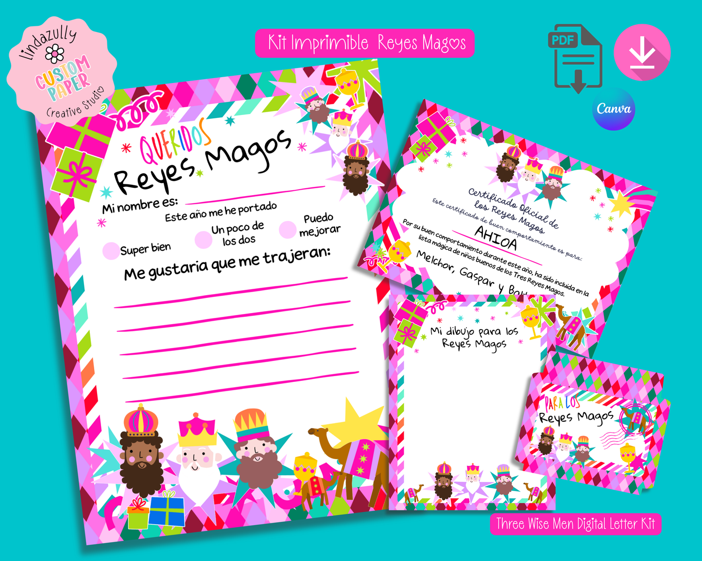 Wise Men Letter Kit - Digital Download (Personal and Commercial use)