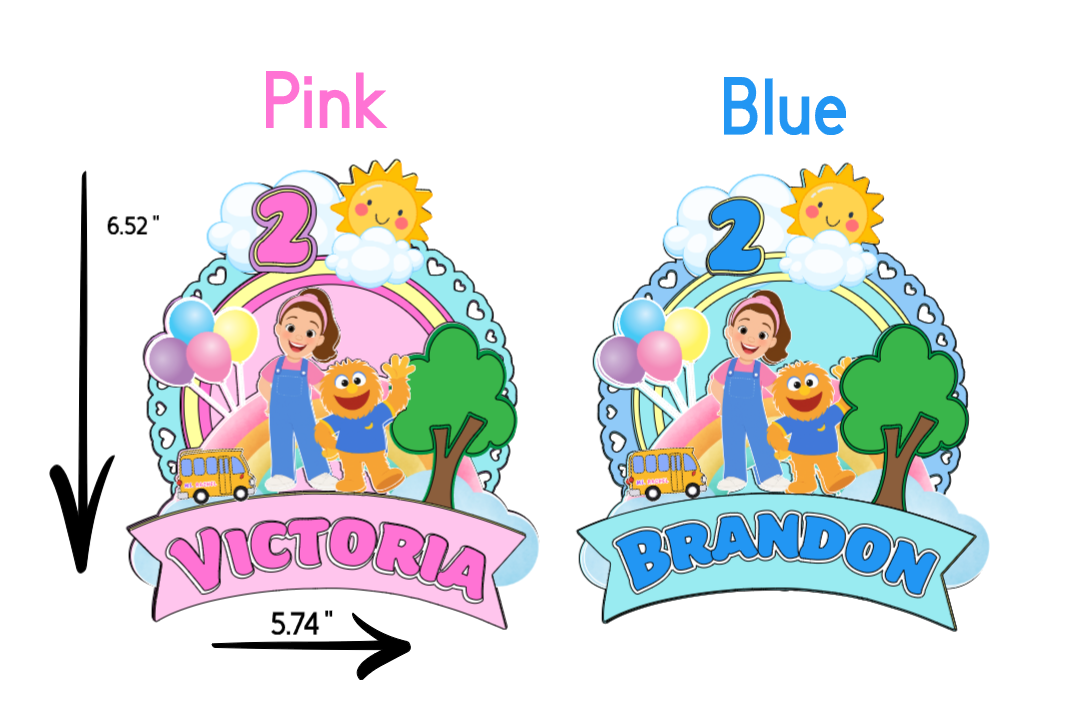 MS Rachel Cake Topper-Educational Show Inspired Birthday Cake Topper: Handmade Learning Party Decoration