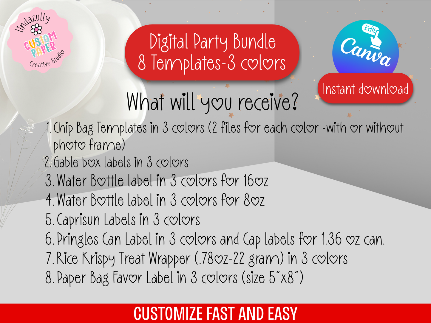 Mickey Mouse Clubhouse Party Bundle (Digital Download) Editable in Canva INTRO PRICE