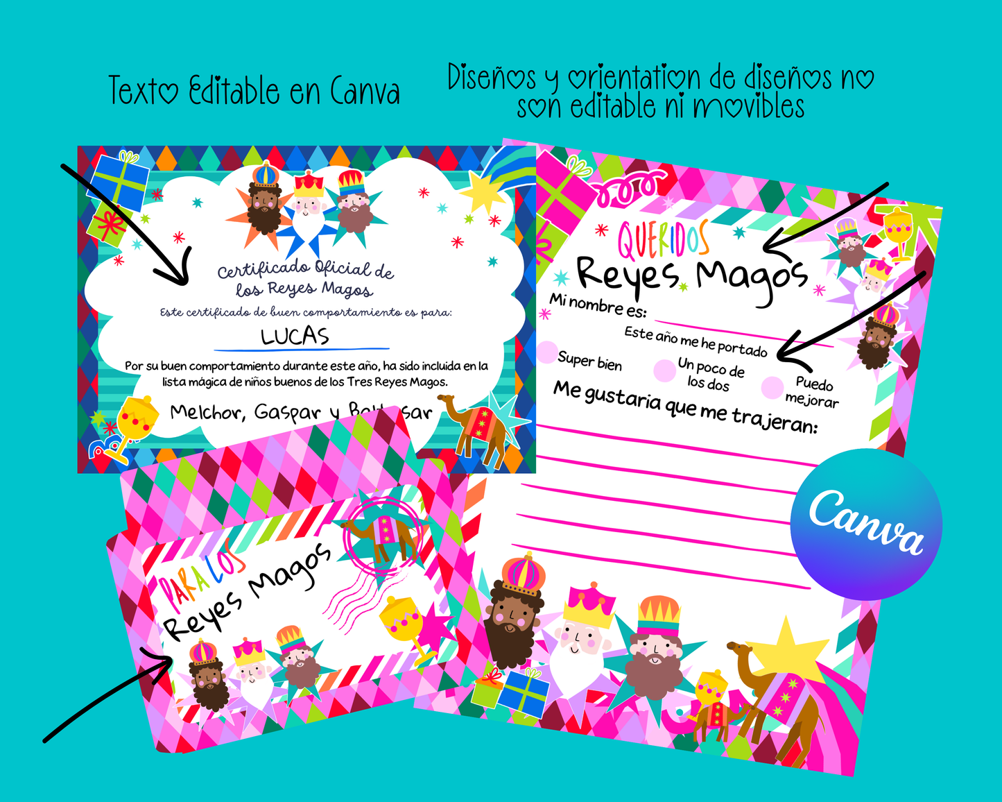 Wise Men Letter Kit - Digital Download (Personal and Commercial use)