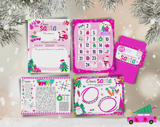 Santa Letter Kit - Digital Download (Personal and Commercial use) English and Spanish
